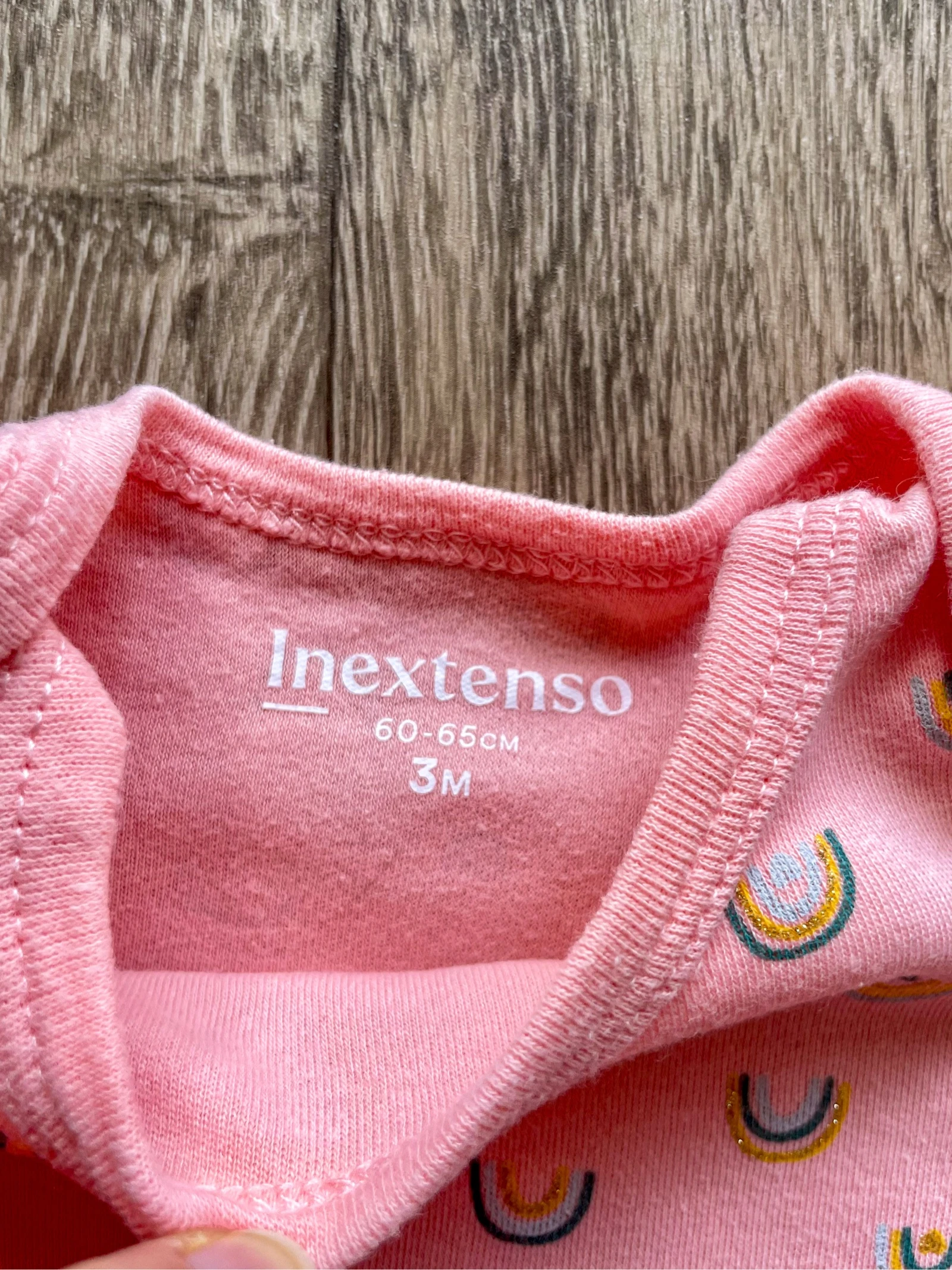 Lot of pink, grey and beige short-sleeved bodysuits size 3 months – photo 15